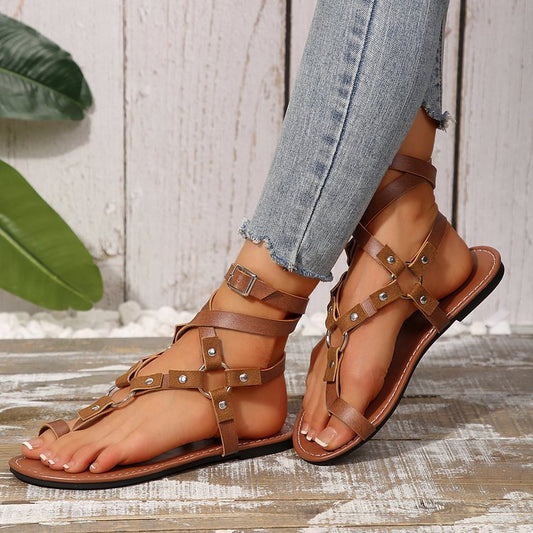 European And American Style Flat Sandals