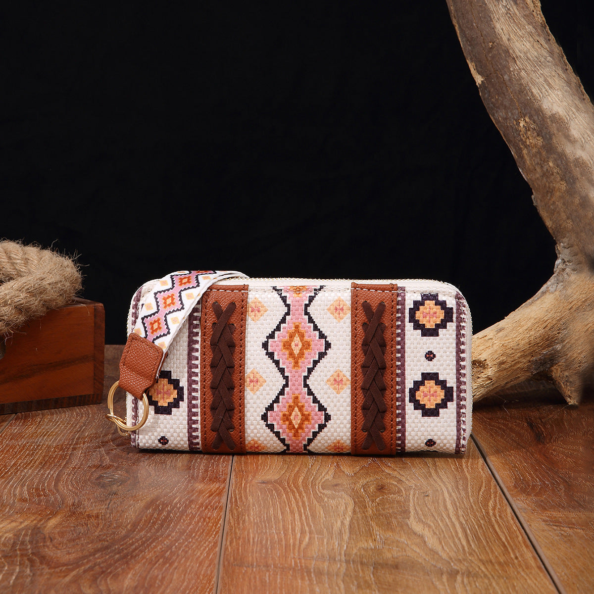 Vintage Cotton Wallet Card Holder