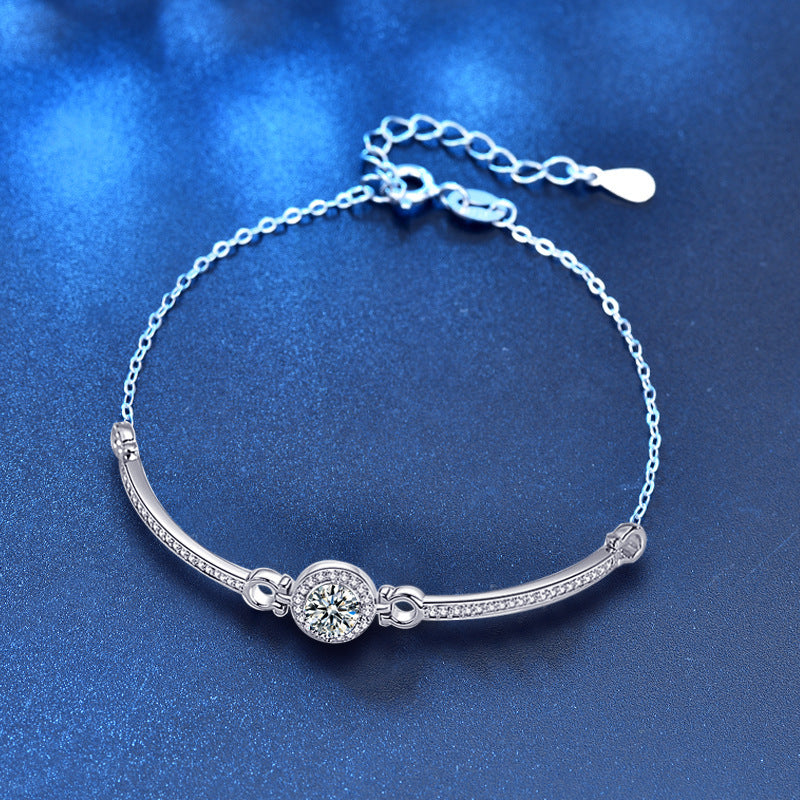 Silver Moissanite Bracelet