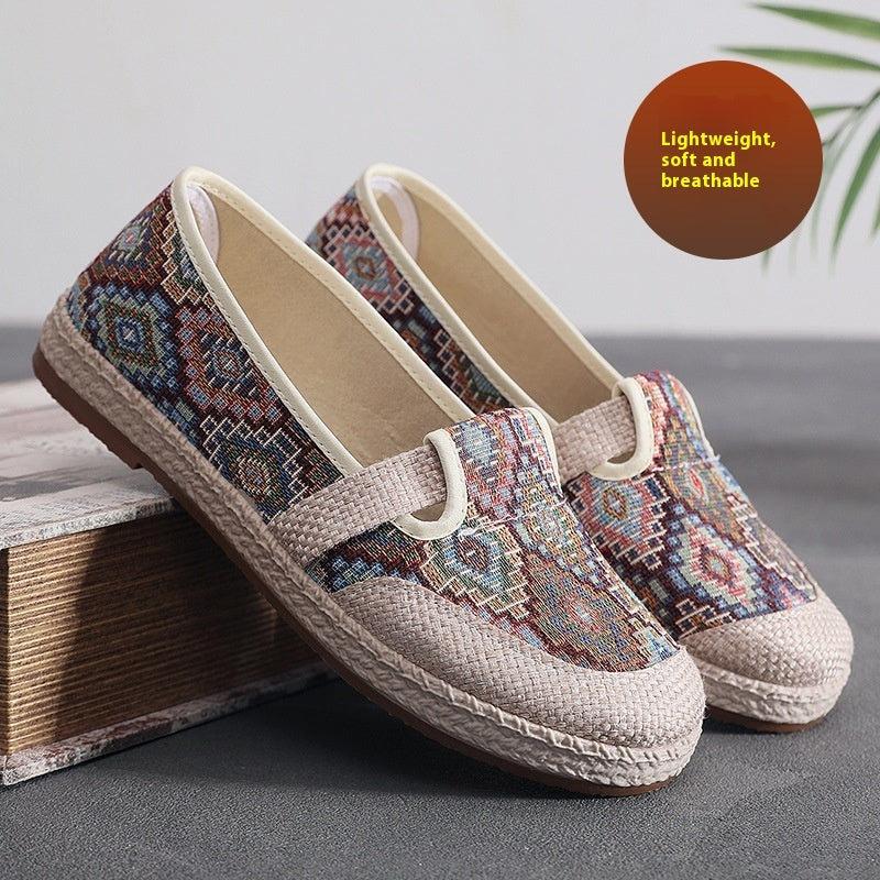 Women's Spring And Summer Embroidered Shoes