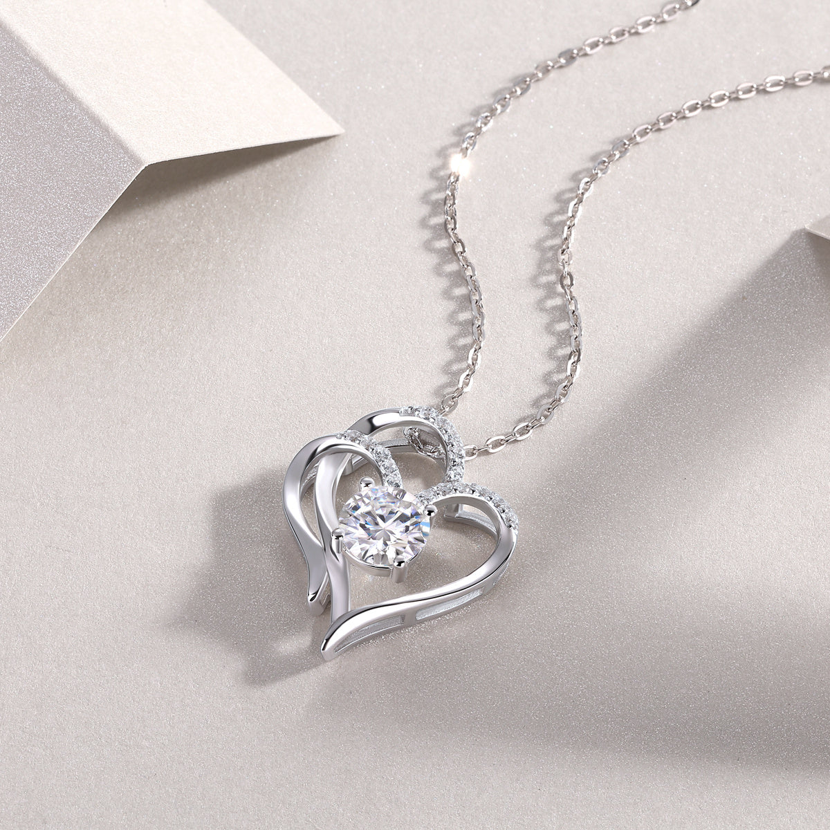 Heart To Heart Silver Ornaments
