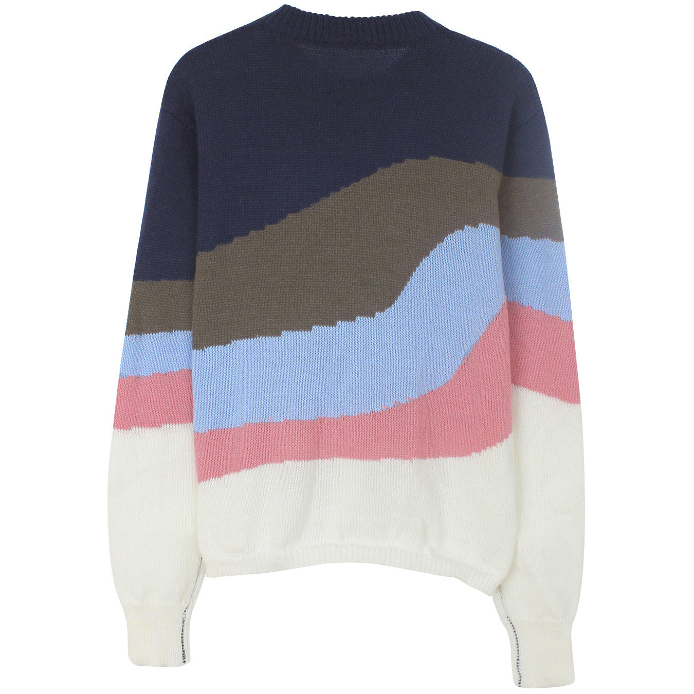 Round Neck Contrast Casual