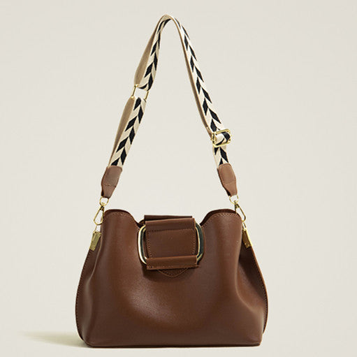 Crossbody Wide Portable Bucket Bag