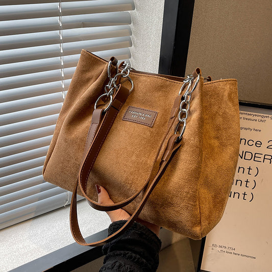 Casual Suede Large Capacity Bag