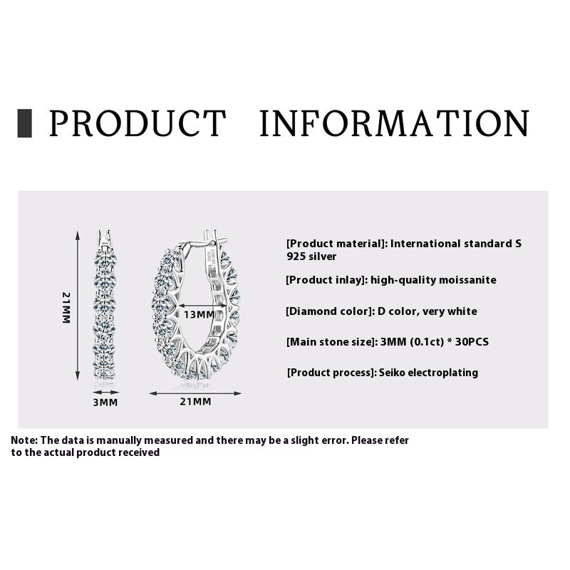 Full Diamond Sense Ear Ring