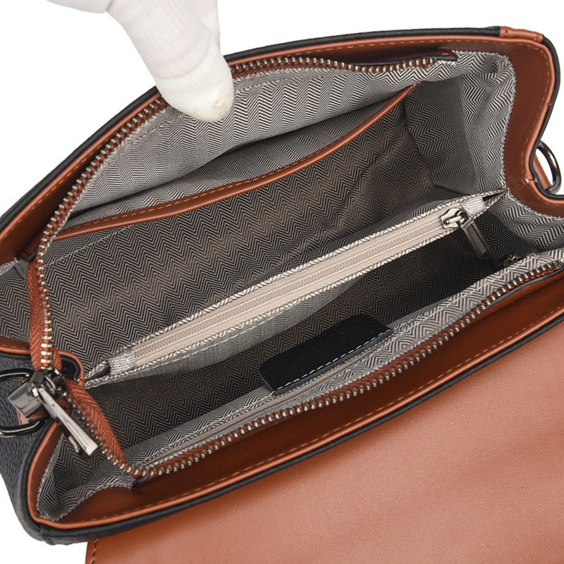 Soft Leather Textured Handbag