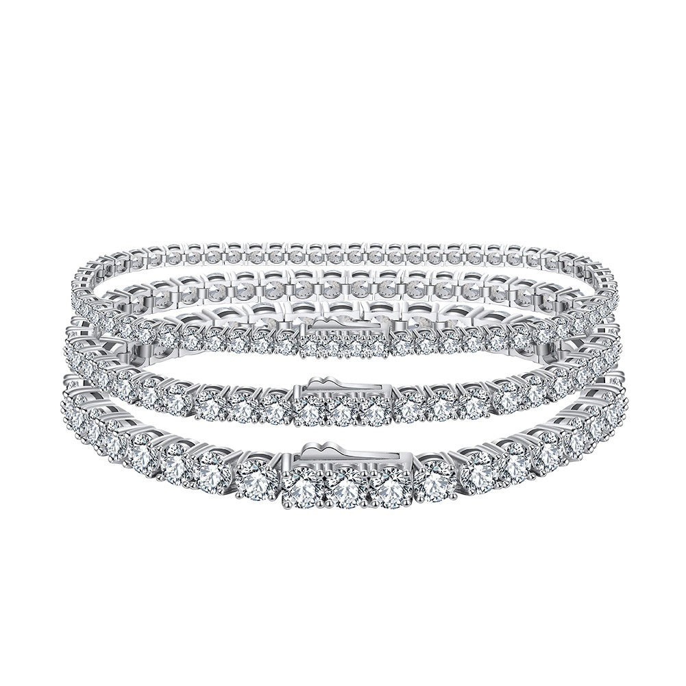 Silver Hair Tennis Bracelet