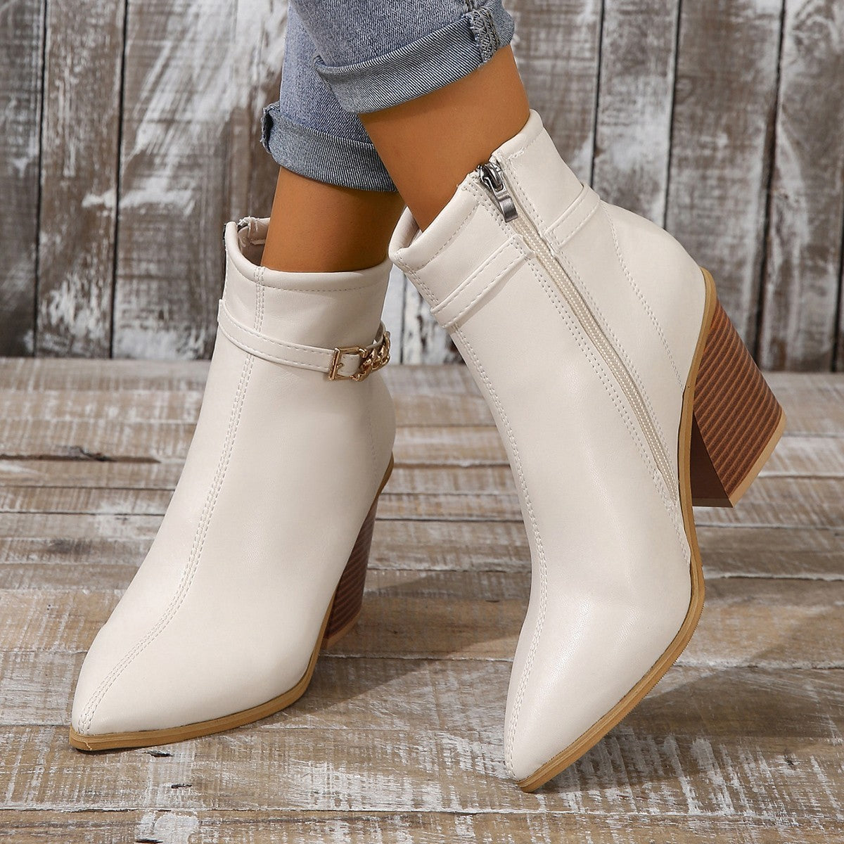 Women's High Heel Martin Boots