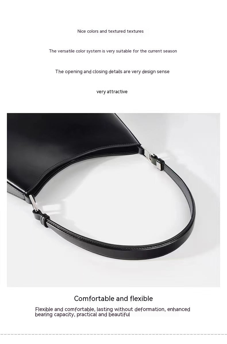 Genuine Leather Underarm Women's Bag