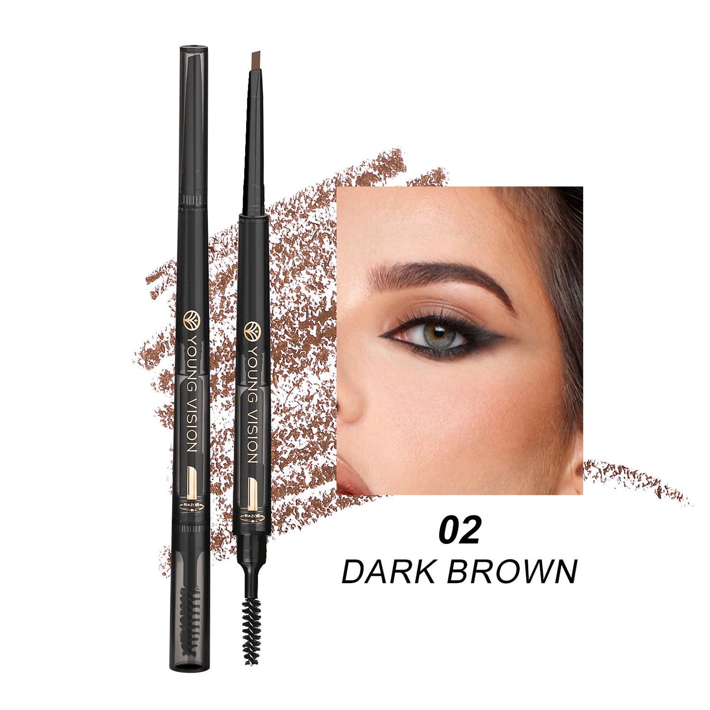 Fog Sense 3 in 1 Eyebrow Pencil Waterproof