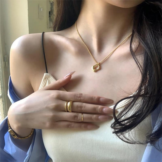 Square Necklace Female Niche