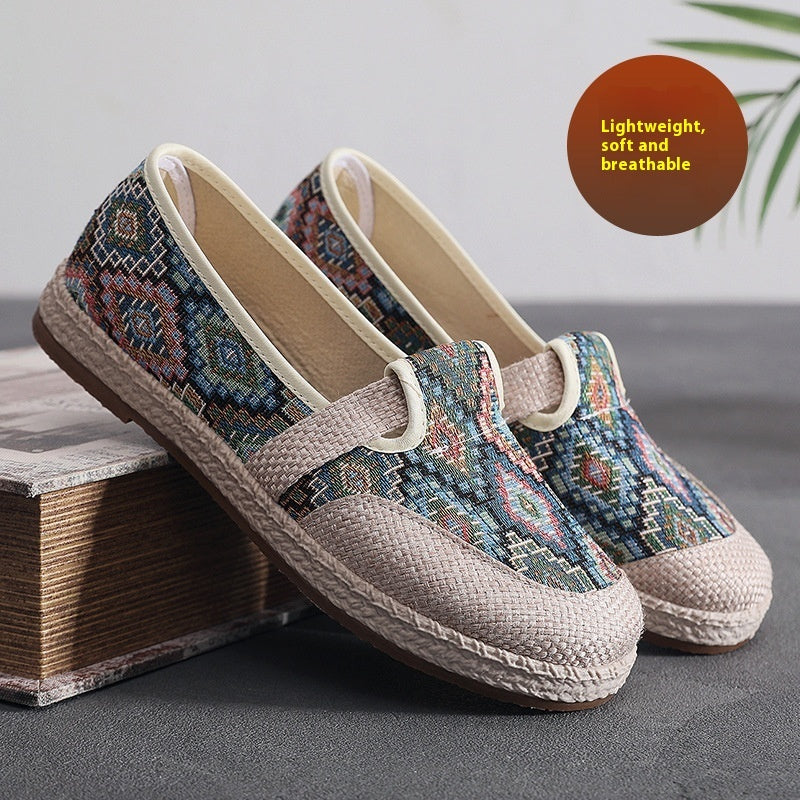 Women's Spring And Summer Embroidered Shoes