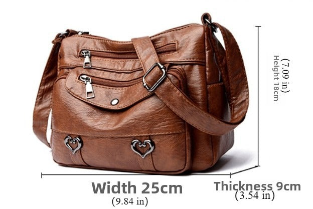 Retro Multi Pockets Crossbody Bag