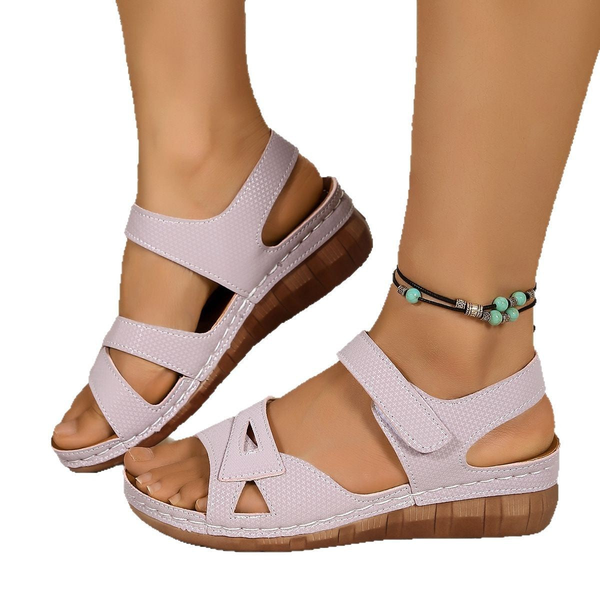 Plus Size Peep Toe Sandals