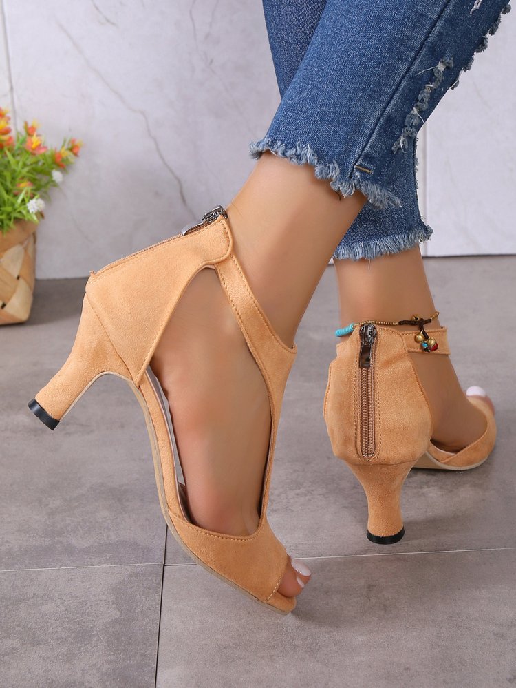 Women's Peep Toe High Heels
