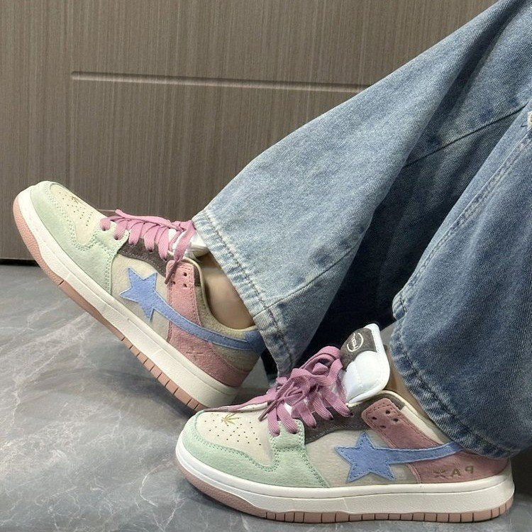 Color Matching Women's Board Shoes Students