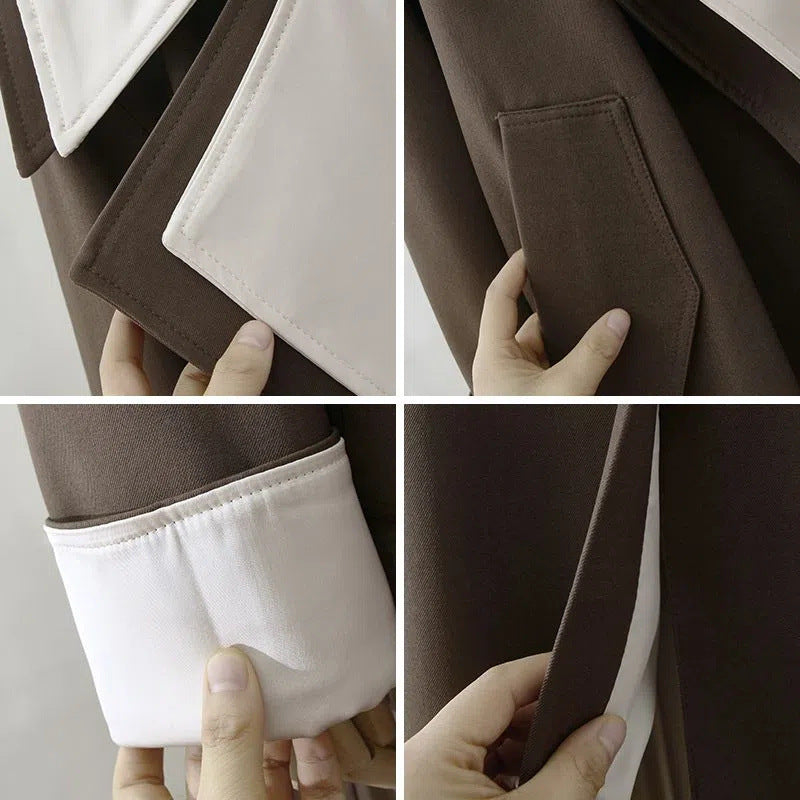 Double-layer Collar Overcoat