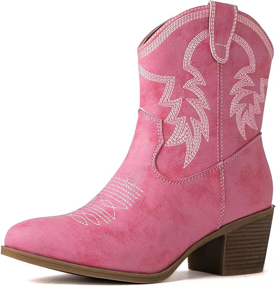 European And American Western Denim Boots