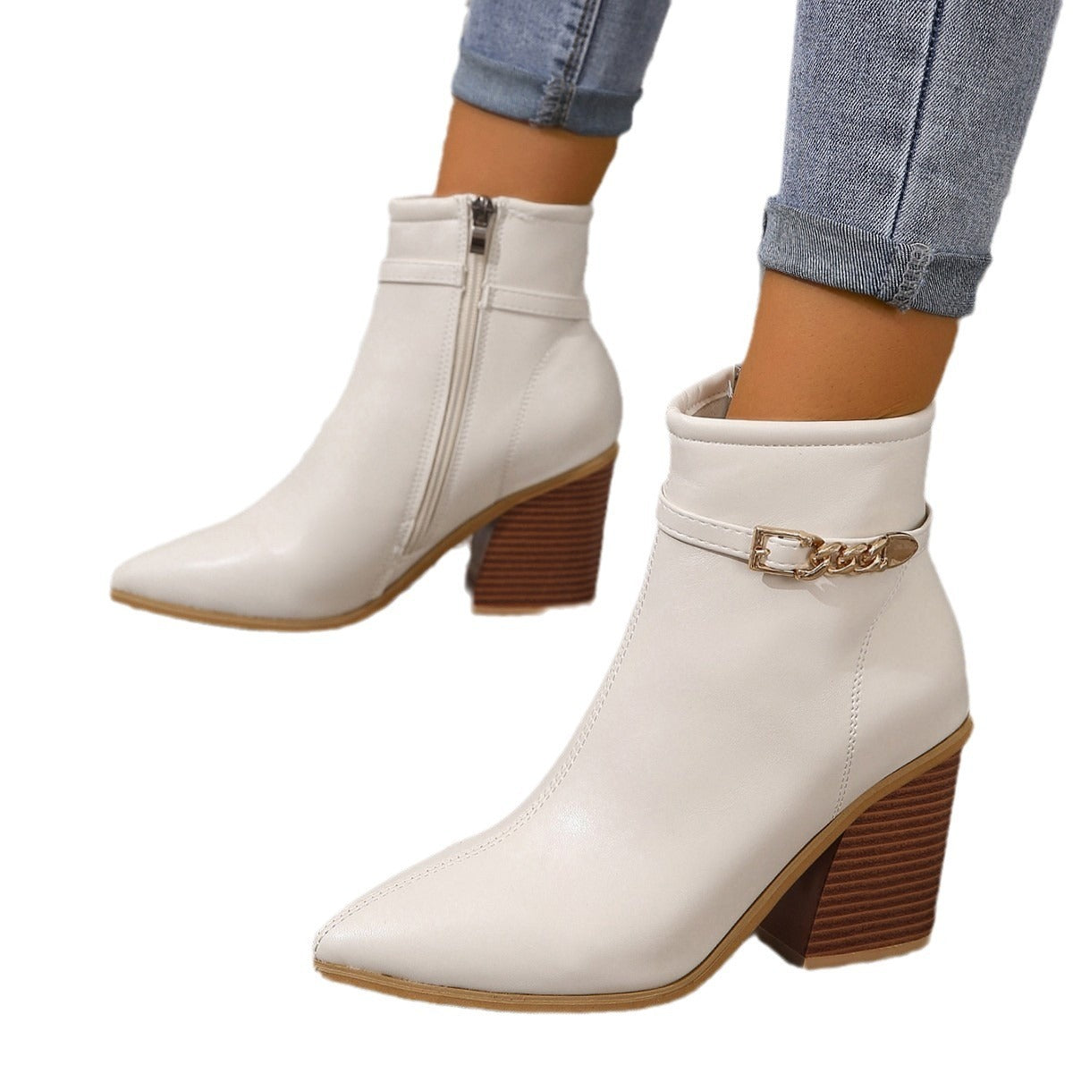 Women's High Heel Martin Boots