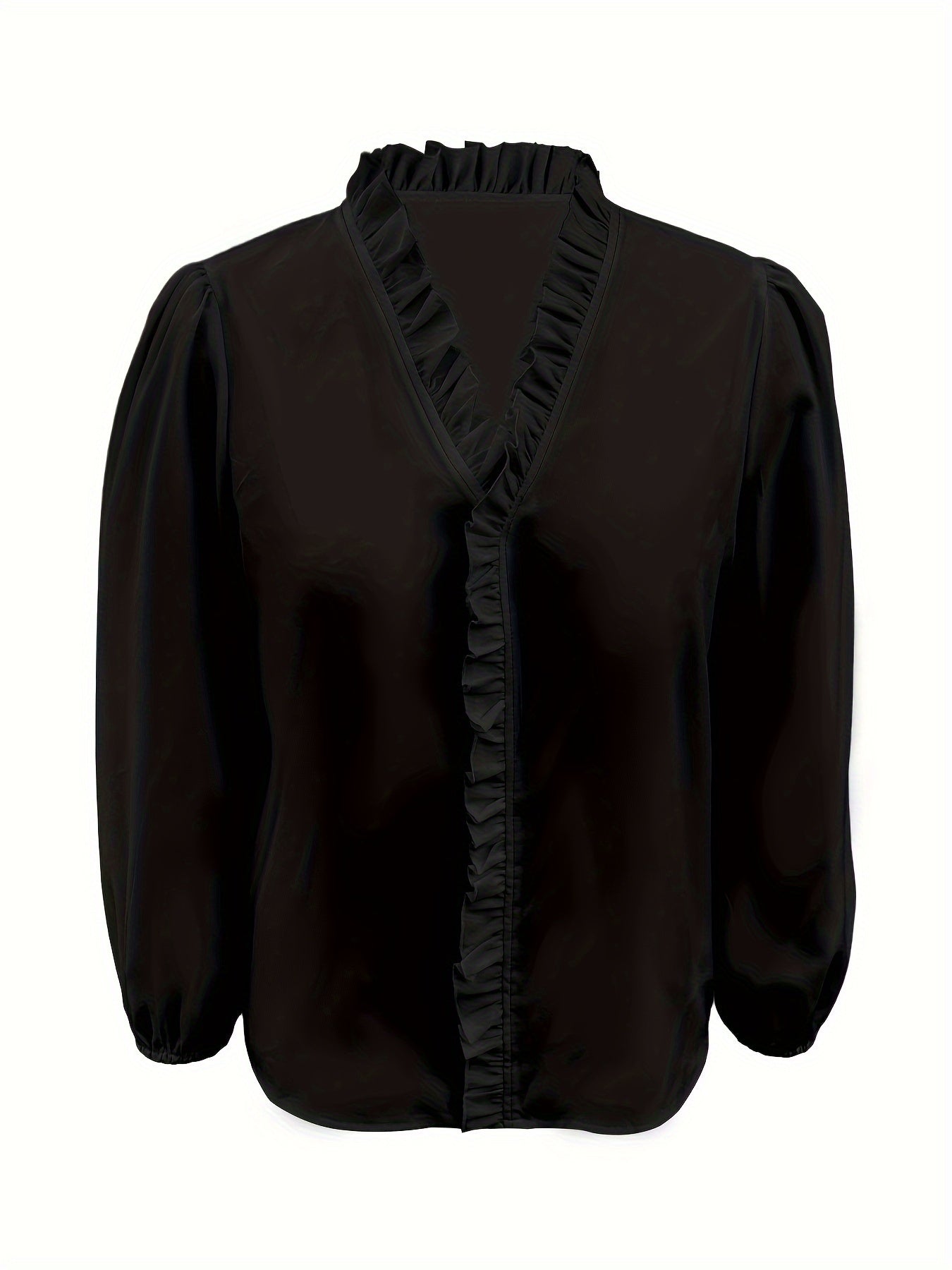 Women's Ruffled Casual Long-sleeved Shirt