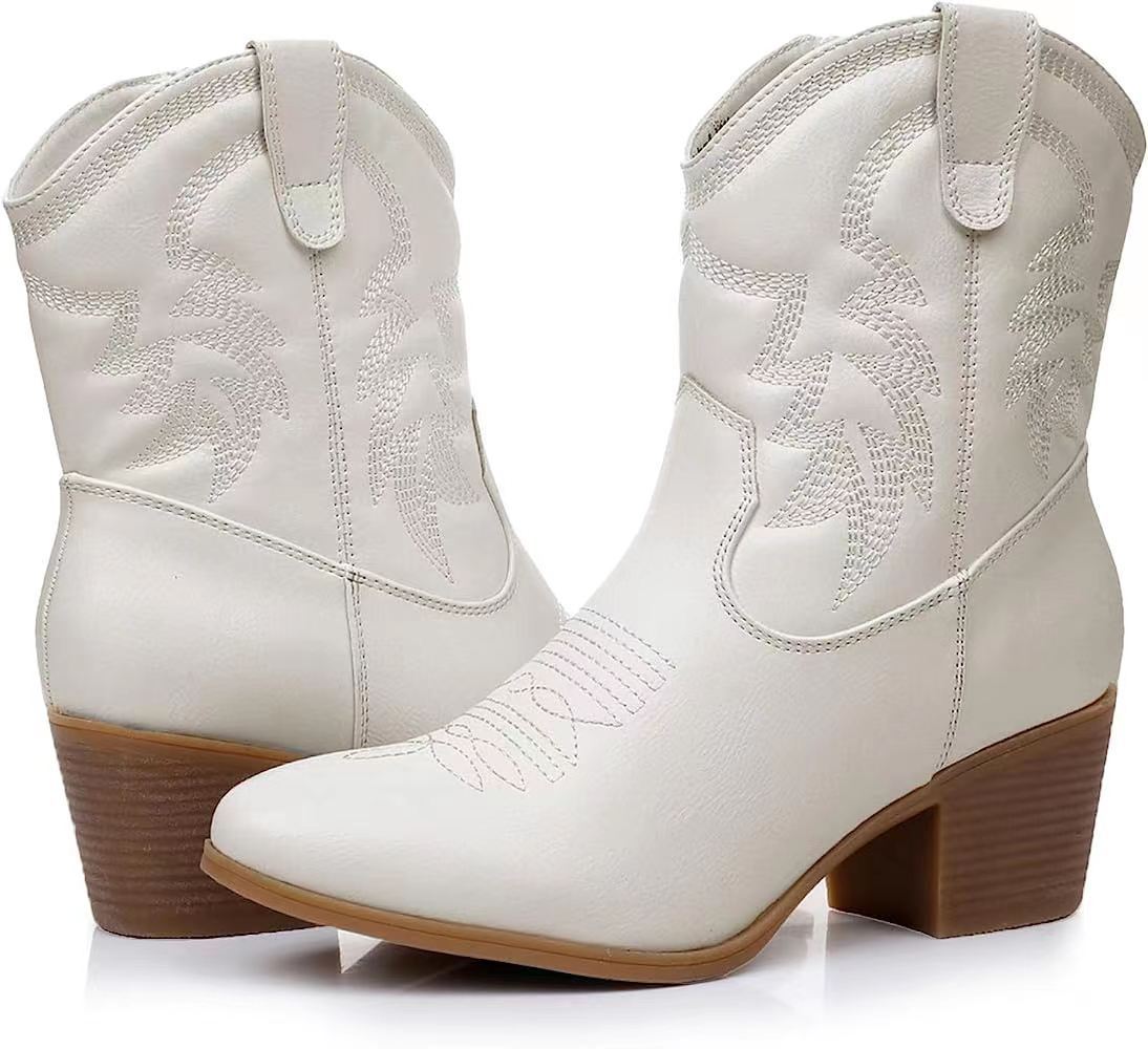 European And American Western Denim Boots
