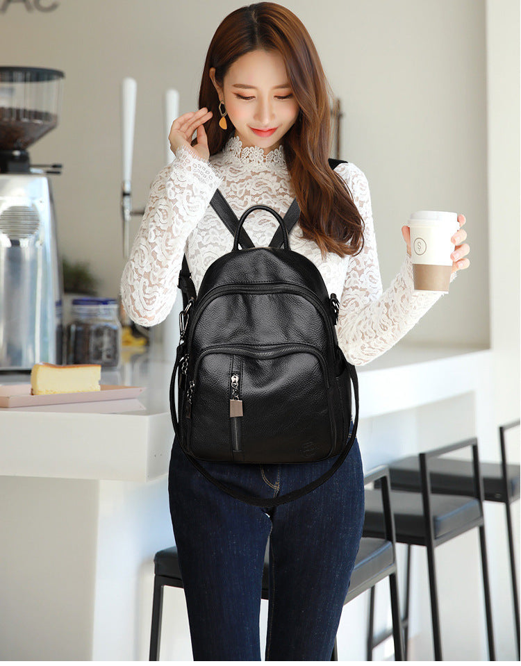 Trendy Korean Casual Pu Soft Leather