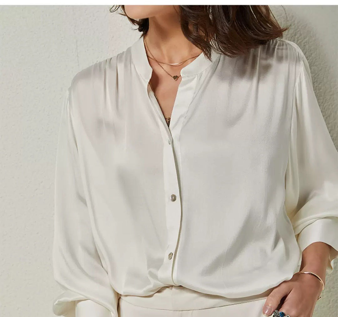 French Silk Shirt For Women