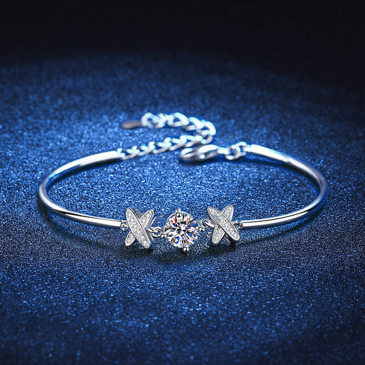 Silver Bracelet Classic Style Bow