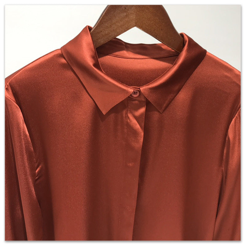 Women's Satin Silk Shirt