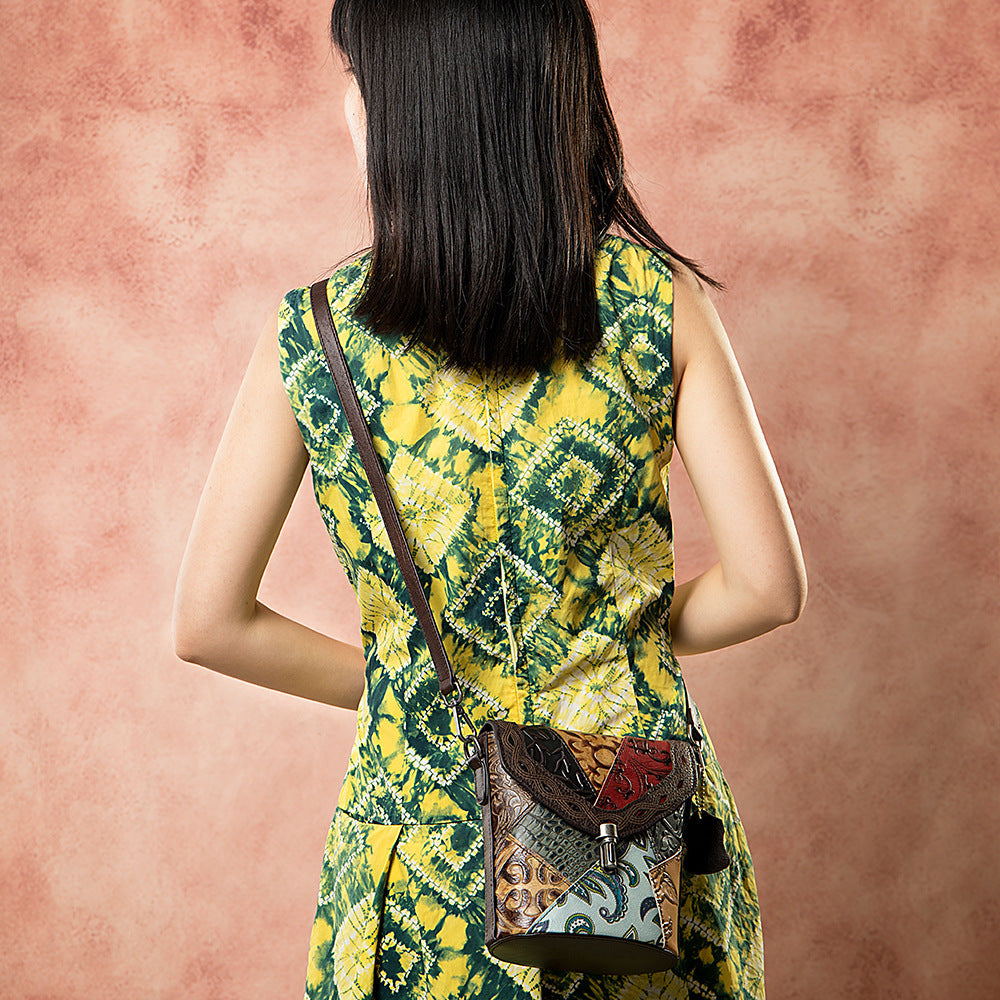 Ladies Messenger Handbags Hit Color