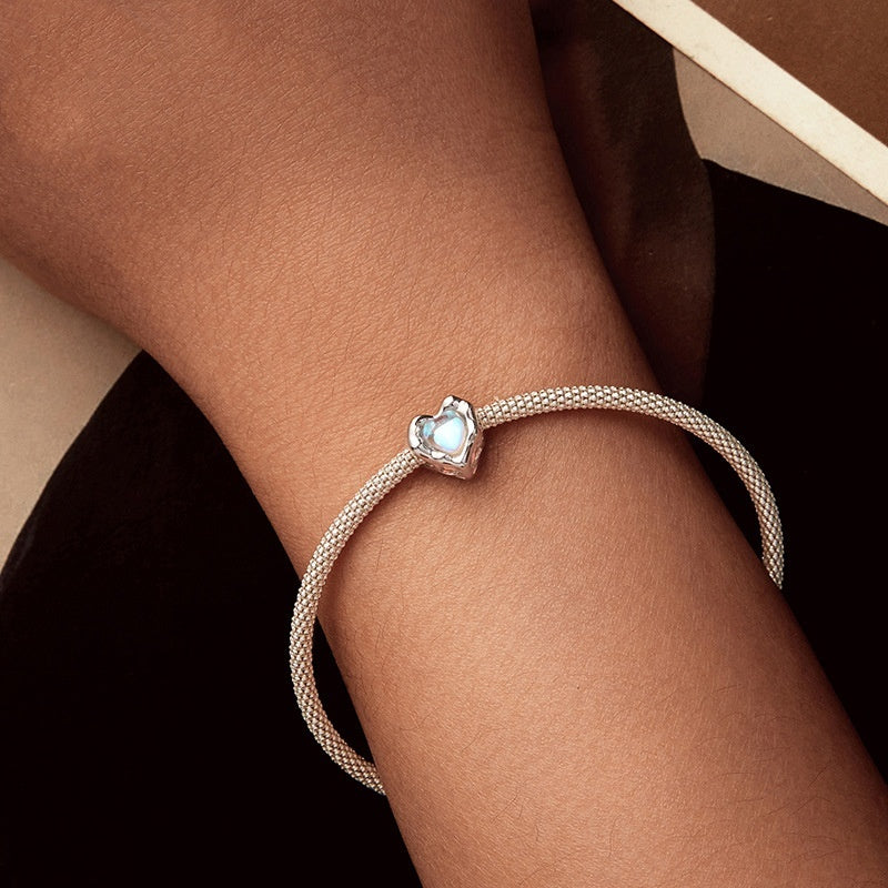 Heart-shaped Silver Bracelet