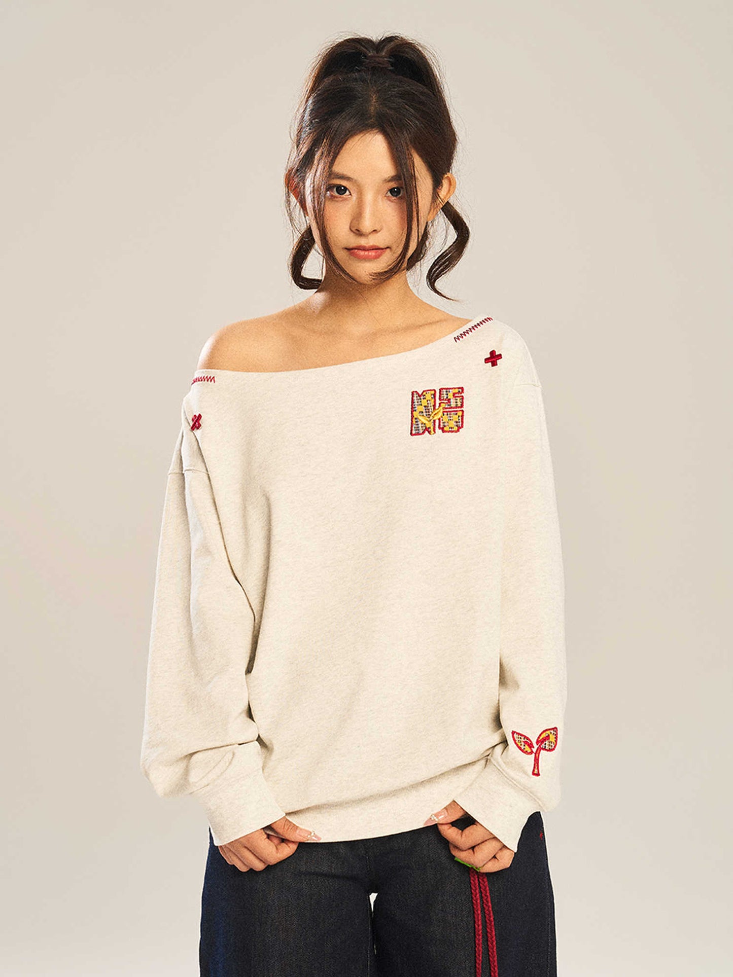 Women's Embroidery Sleeve Top